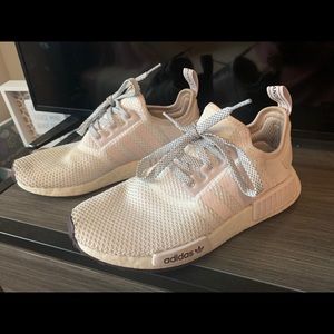 White and pink Adiddas NMD